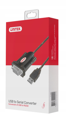 Adapter Unitek USB do 1 x RS-232 (COM) Y-105