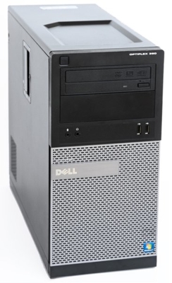 Dell Optiplex 390 Tower Core i3 2100 (2-gen.) 3,1 GHz / 4 GB / 120 SSD / DVD-RW / Win 10 Prof. (Update)