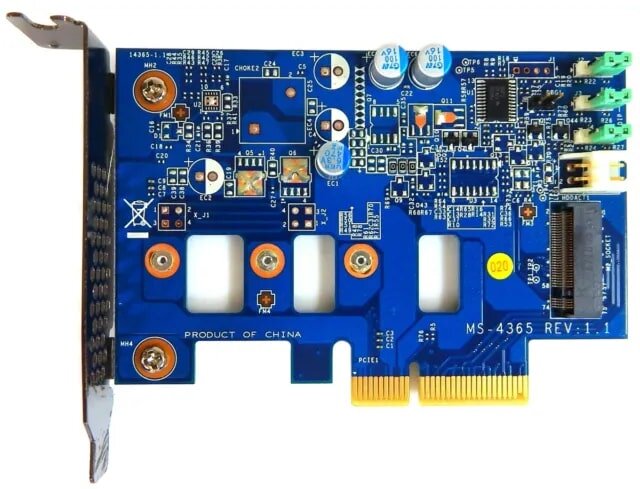 Adapter przejściówka PCI-e do NVMe HP MS-4365