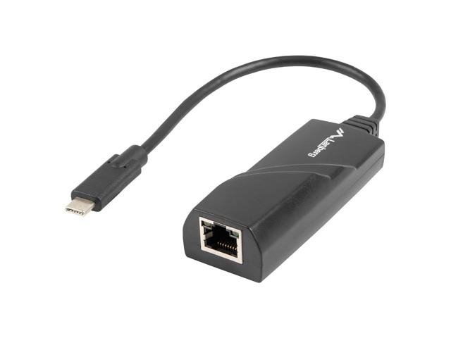 Adapter, Przejsciówka, Karta sieciowa Lanberg USB-C 3.1 -> RJ-45 1Gb na kablu (USB-C do LAN)
