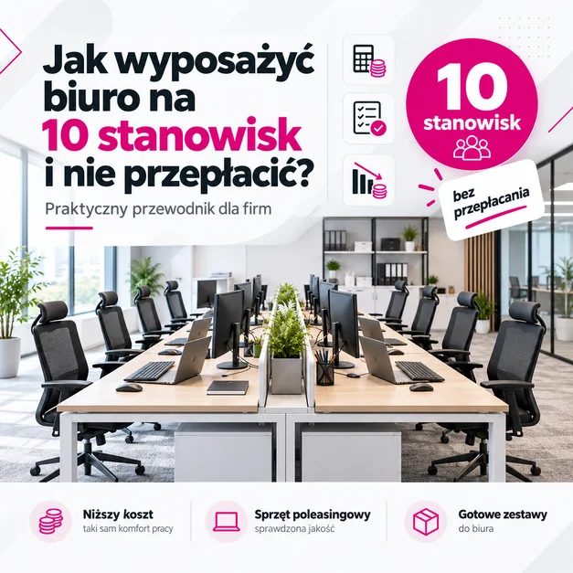 Jak wyposażyć biuro na 10 stanowisk i nie przepłacić?