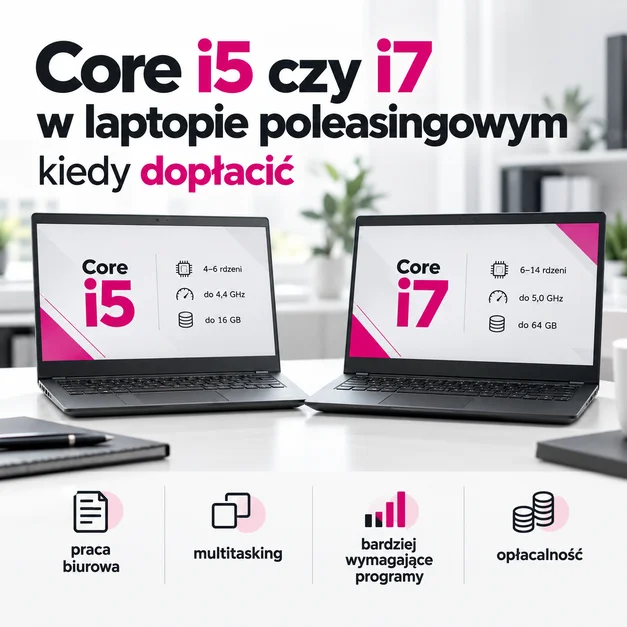 Core i5 czy i7 w laptopie poleasingowym — kiedy dopłacić