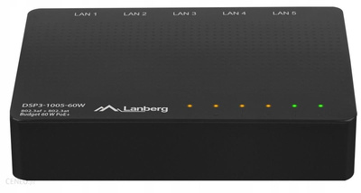 Switch niezarządzalny PoE Lanberg DSP3-1005 5-portowy 60W