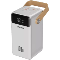 Powerbank CANYON OnPower 610 Aluminium 60000 mAh PD100W biały