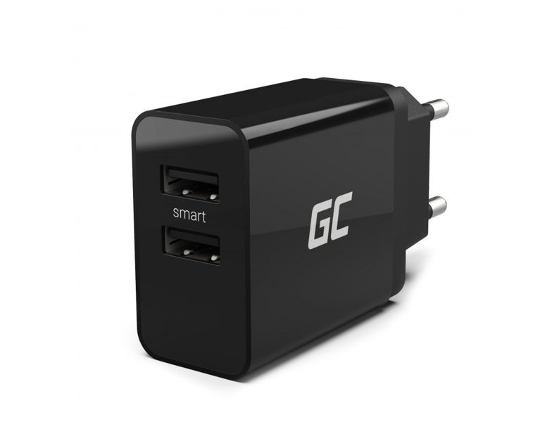 Green Cell Ładowarka 2xUSB Szybkie Ładowanie iQ Smart Charging, CHAR02
