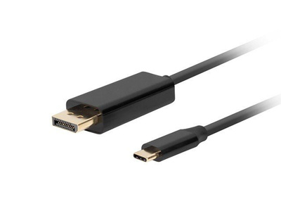 Kabel Lanberg USB-C 3.2 Gen 2 - DisplayPort 1.2 4K 60Hz 3m czarny