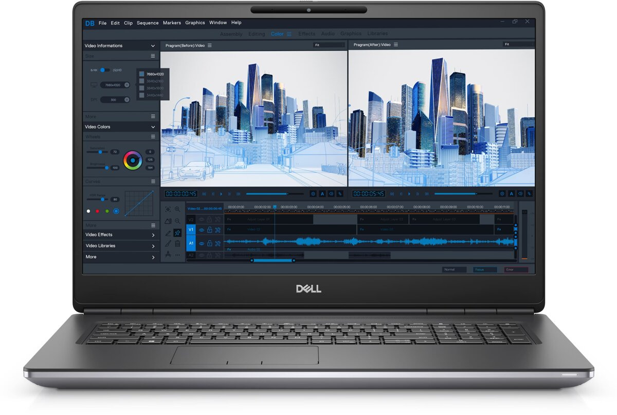 Dell Precision 7760 Core i5 11500H (11 gen.) 2,9 GHz / 32 GB / 480 SSD / 17,3'' 4K UHD 120Hz / Win 11 Pro + RTX A3000