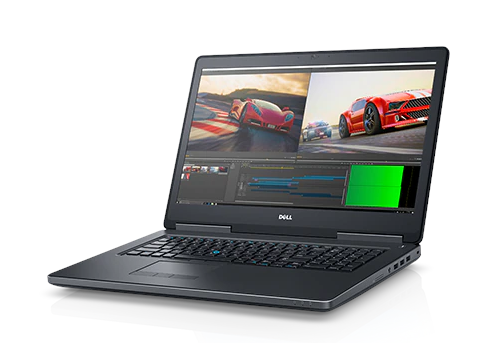 Dell Precision 7720 Core i7 7920HQ (7-gen.) 3,1 GHz / 16 GB / 480 SSD / 17,3'' UHD / Win 10 Prof. (Update) + Quadro P4000