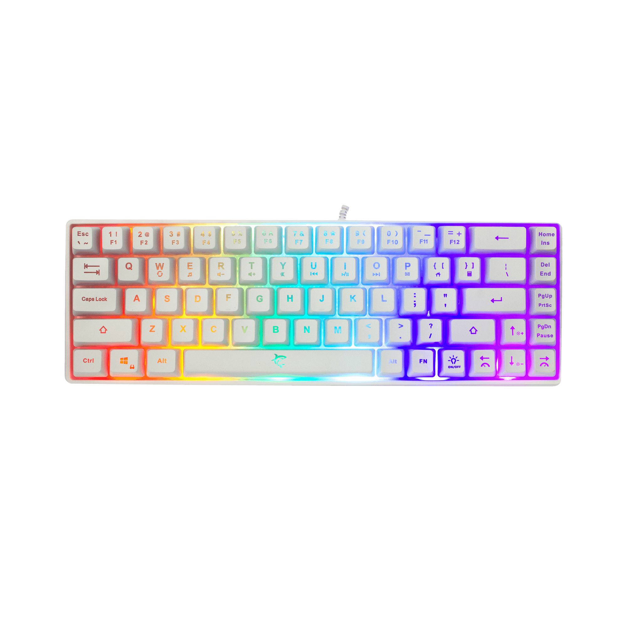 Klawiatura przewodowa WhiteShark GK-2201 Ronin biała US