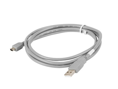 Kabel Lanberg USB do USB 2.0 mini AM-BM5P 1.8m szary 