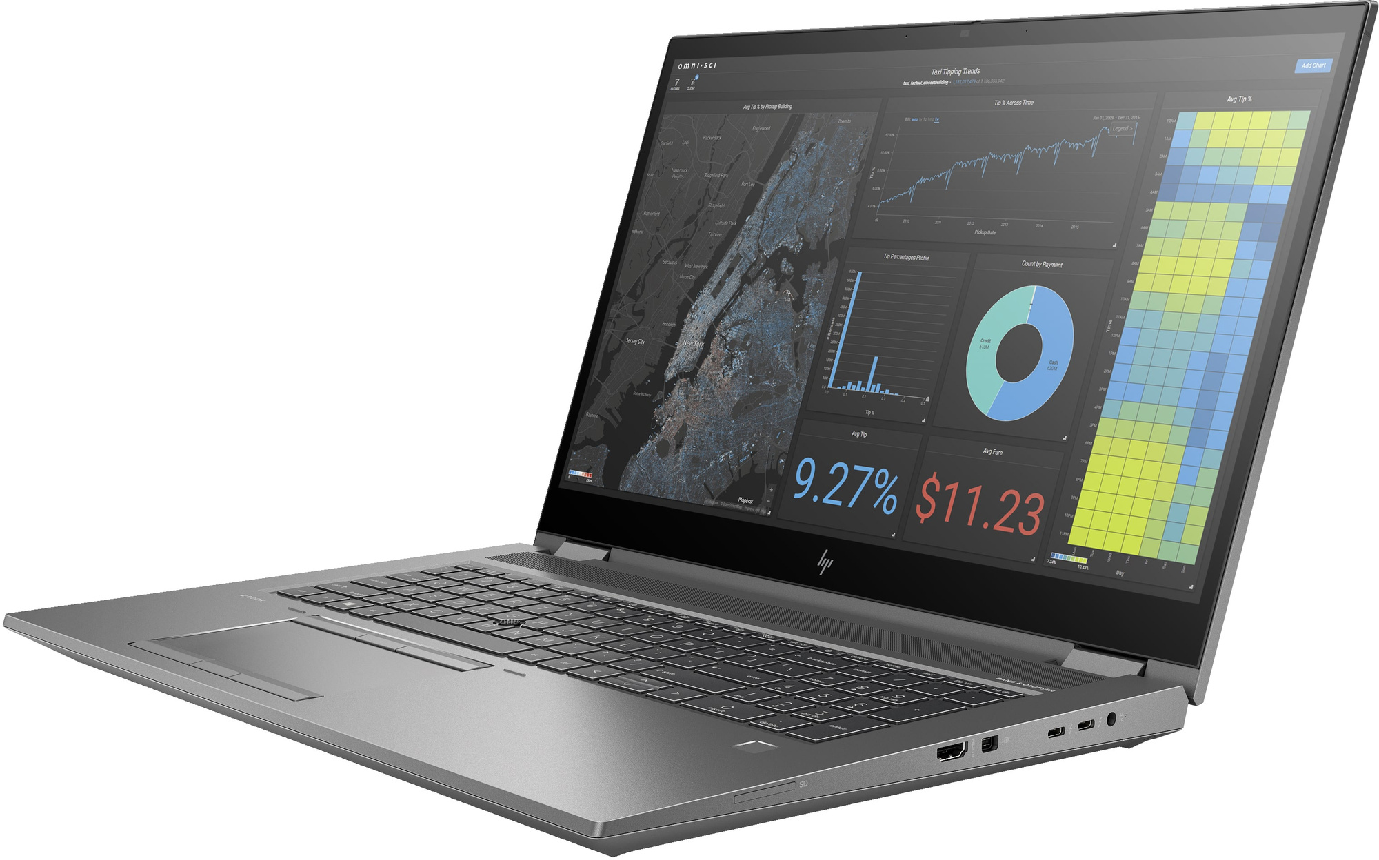 HP ZBook Fury 17 G7 Core i9 10885H 2,4 GHz / 16 GB / 960 SSD / 17,3" FullHD / Win 11 Pro + RTX 3000