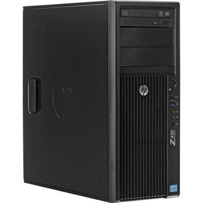 HP Workstation Z420 Tower Xeon E5-1650 3,2 GHz (6 rdzeni) / 8 GB / 240 SSD + 500 GB / Win 10 Prof. (Update) + Quadro P4000