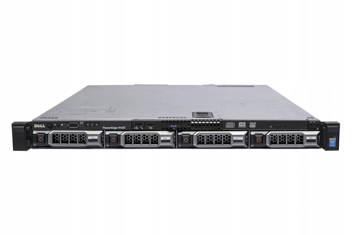 Dell PowerEdge R430 1 x Xeon E5-2630 v3 2,4 GHz / 32 GB / 4 x 3,5’’ / kontroler H330 / 2 x zasilacz / szyny / iDRAC8 ENTERPRISE
