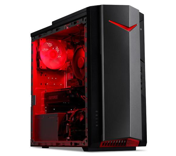 Nowy Gamingowy Acer Nitro N50 620 Tower Core i5 11400F (11 gen.) 2,6 GHz (6 rdzeni) / 8 GB / 960 SSD / Win 10 Prof. + RTX 3060 Ti