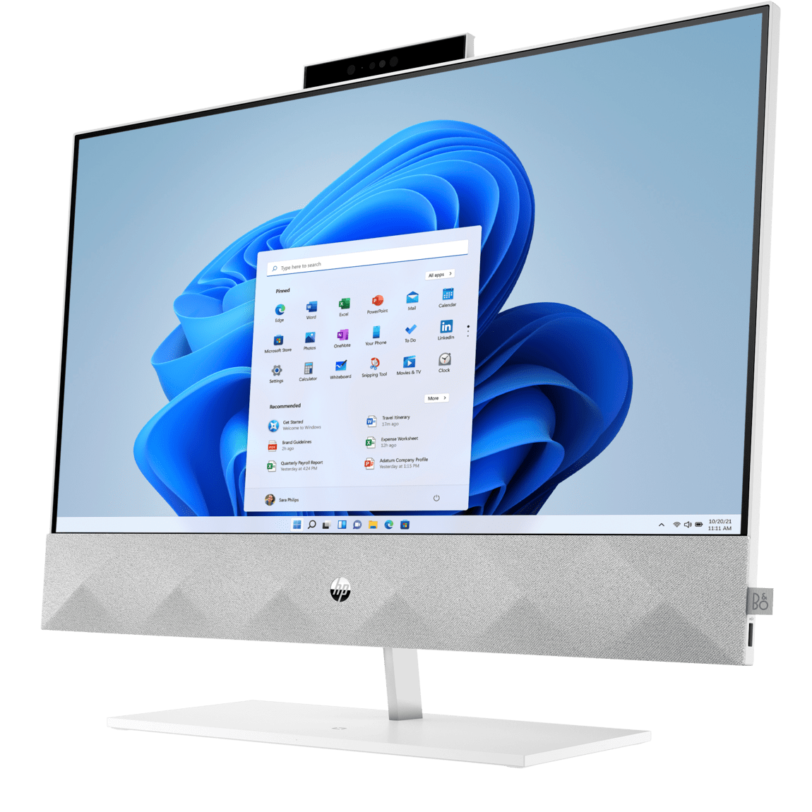 HP Pavilion 24-k1305st AIO Core i5 11500T 1,5 GHz / 16 GB / 960 SSD / 23,8'' FullHD, dotyk / Win 11, biały