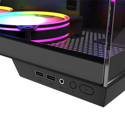 Gamingowy MODECOM Volcano Panorama APEX 7F Tower Intel i7 13700 2,1 GHz / 16 GB / 960 SSD / Win 11 + AMD Radeon RX 9060 XT [8 GB]