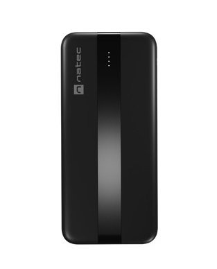 Powerbank Natec Trevi Slim NPB-1921 10000 mAh 2xUSB-A + 1xUSB-C, czarny