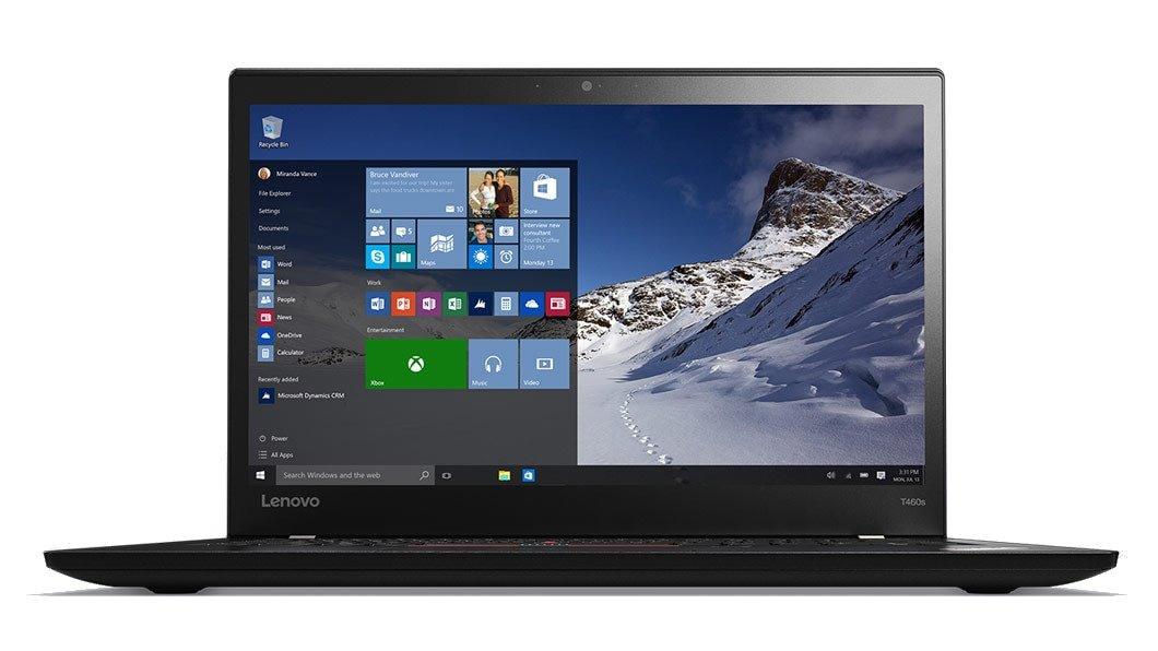 Lenovo ThinkPad T460s Core i5 6200U (6-gen.) 2,3 GHz / 16 GB / 480 SSD / 14" FullHD / Win 10 Prof. (Update) / Klasa A-