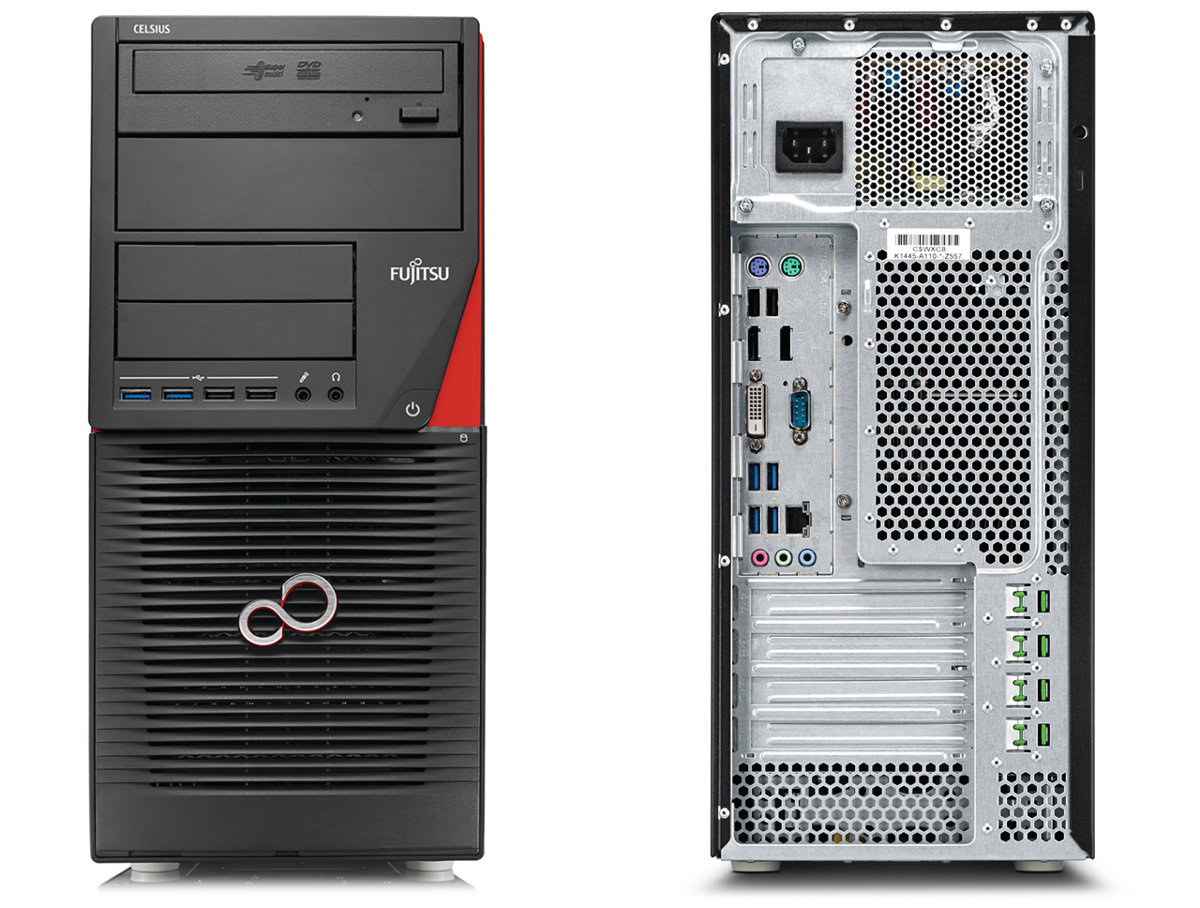 Fujitsu Celsius W550 Tower Core i5 6500 3,2 GHz / 16 GB / 960 SSD / Win 10 Prof. (Update)