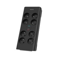 Listwa zasilająca antyprzepięciowa Philips SPN7080BA/60 / 2 m / 8 gniazd / czarna