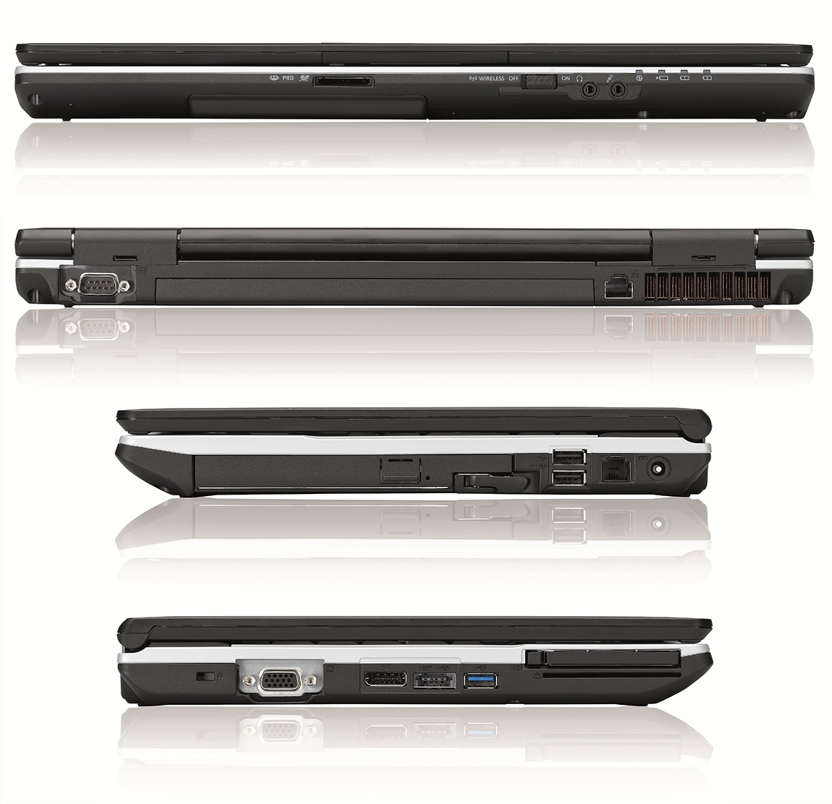 Fujitsu Lifebook E751 Core i5 2450M (2-gen.) 2,5 GHz / 4 GB / 120 SSD / 15,6" / DVD-RW / Win 10 Prof. (Update)
