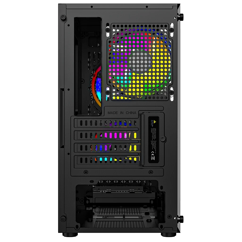 Nowy gamingowy Logic Aramis czarny ARGB MINI AMD Ryzen 5 4500 3,6 GHz / 32 GB / 960 SSD / Win 11 + Nvidia RTX 5050 [8 GB] 