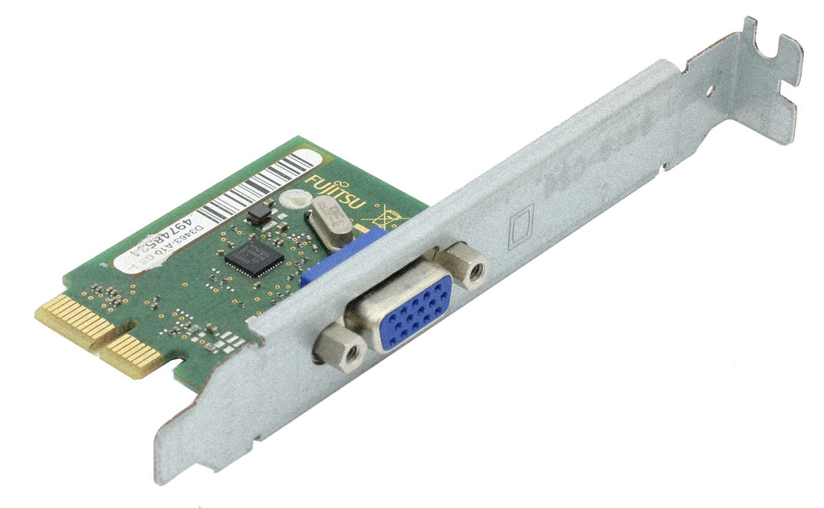 Poleasingowa karta Fujitsu VGA D3463-A10 GS 1 / PCIe 1x / wysoki profil