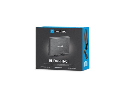 Obudowa, kieszeń zewnętrzna na dysk HDD SATA Natec Rhino 3,5'' USB 3.0 czarna