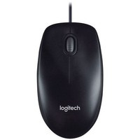 Mysz optyczna przewodowa Logitech M100, czarna