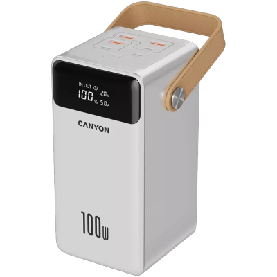 Powerbank CANYON OnPower 610 Aluminium 60000 mAh PD100W biały