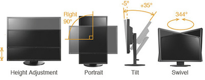 EIZO FlexScan EV2436W z głośnikami / czarny / Klasa A-