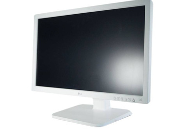 LG 24MB37PM-W z głośnikami / biały / Klasa A-