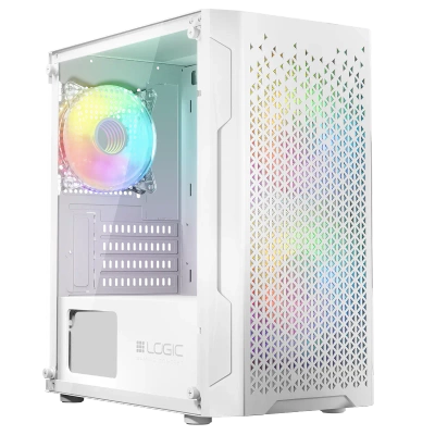 Nowy gamingowy Logic Aramis biały ARGB MINI AMD Ryzen 5 4500 3,6 GHz / 32 GB / 960 SSD / Win 11 + Nvidia RTX 4060Ti [8GB] 