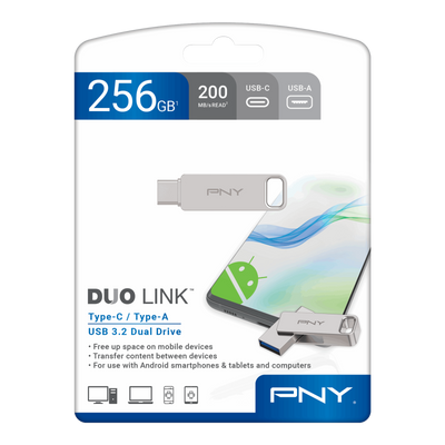 Pendrive PNY 64GB USB 3.2 Duo-Link P-FDI64GDULINKTYC-GE