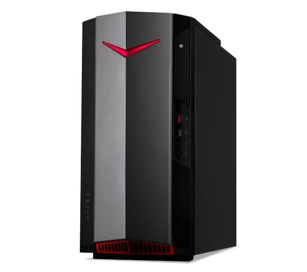 Nowy Gamingowy Acer Nitro N50 620 Tower Core i5 11400F (11 gen.) 2,6 GHz (6 rdzeni) / 16 GB / 240 SSD / Win 10 Prof. + RTX 3060 Ti