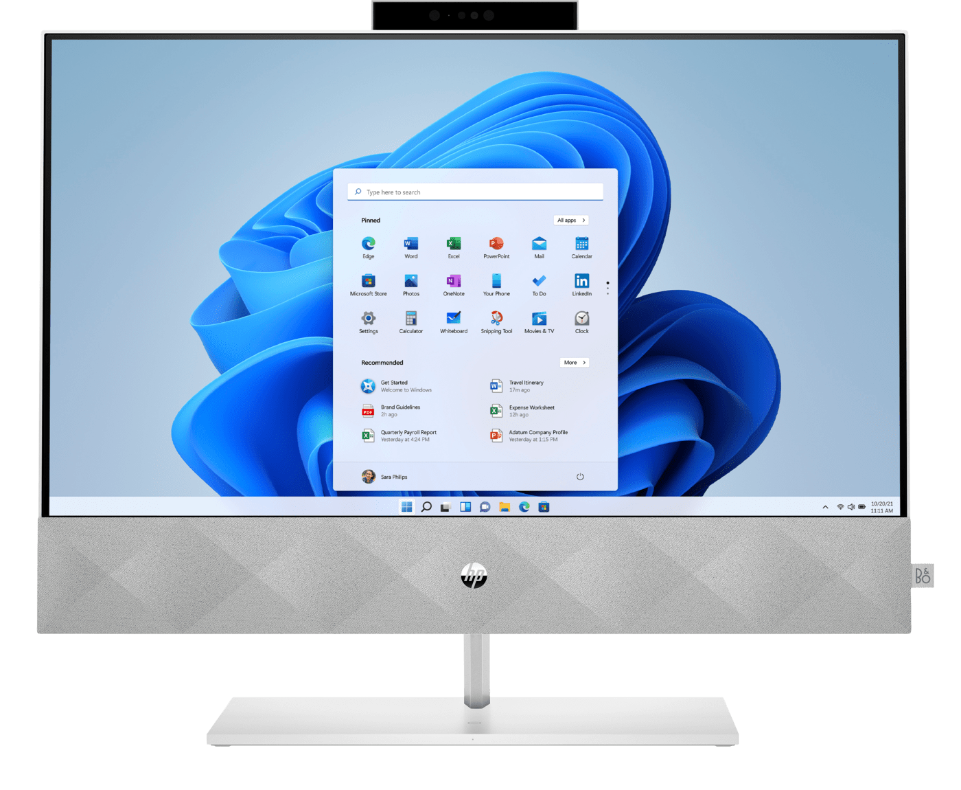 HP Pavilion 24-k1305st AIO Core i5 11500T 1,5 GHz / 16 GB / 480 SSD / 23,8'' FullHD, dotyk / Win 11, biały