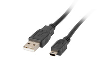 Kabel Lanberg USB-A do MINI USB 1.8m czarny