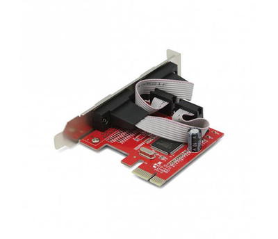 Poleasingowy kontroler 2 x COM (RS-232) Unitek Y-7504 / Moschip MCS9922CV / PCI-e x1 / wysoki profil