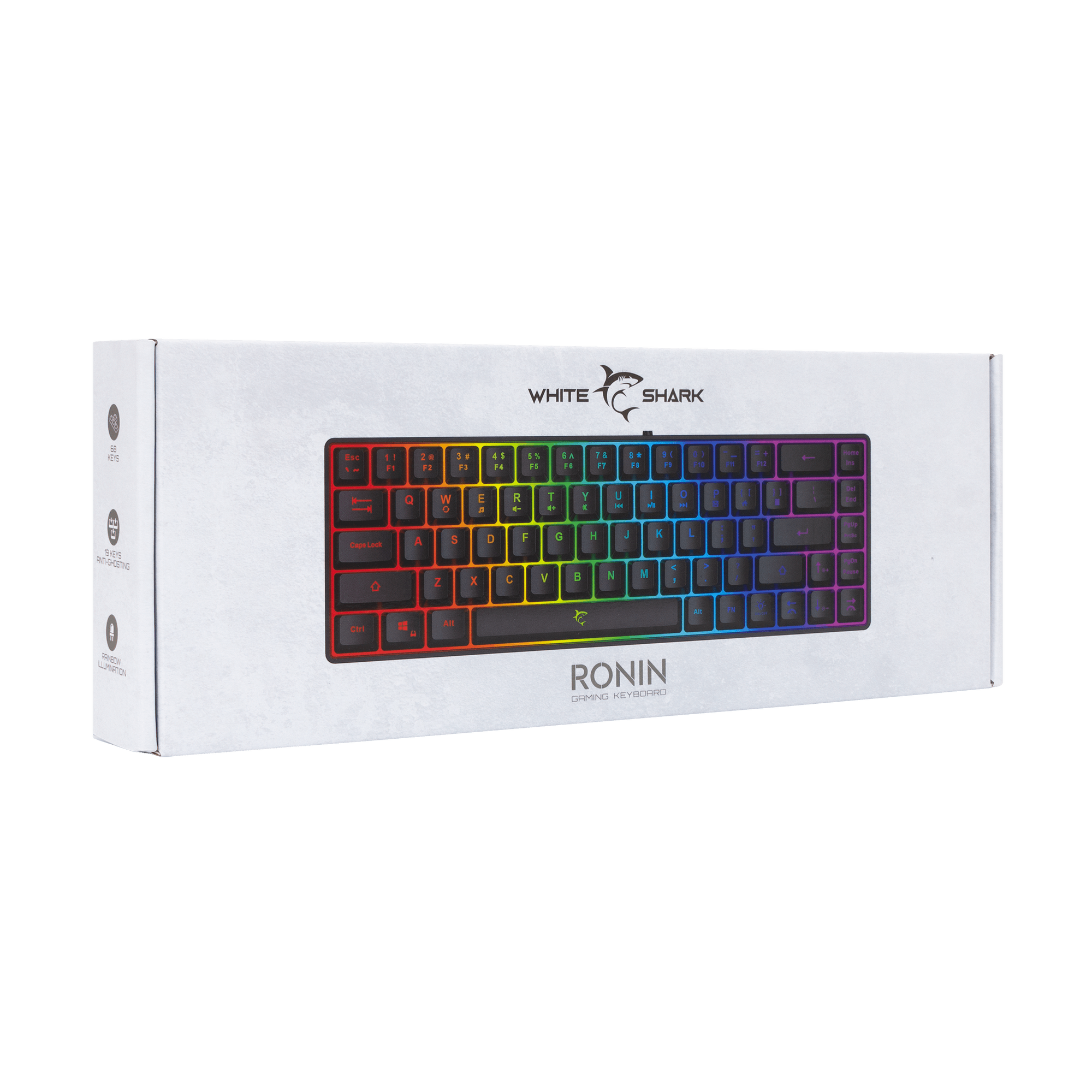 Klawiatura przewodowa WhiteShark GK-2201 Ronin czarna US