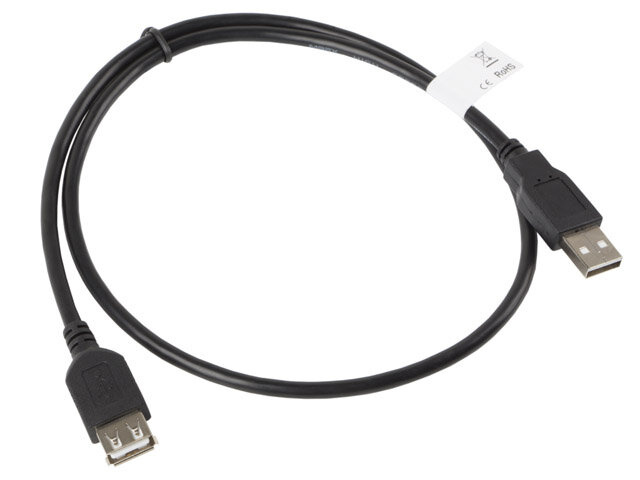 Kabel, przedłużacz USB-A (męski) do USB-A (żeński) 2.0 0,7m