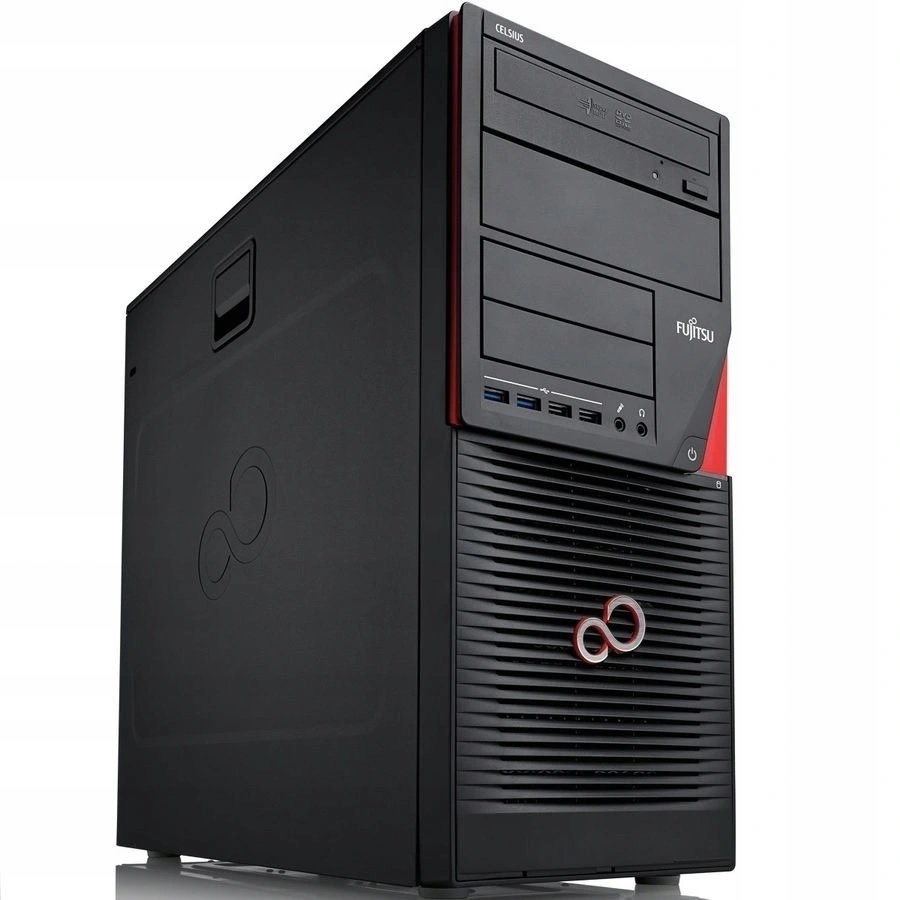 Fujitsu Celsius W550 Tower Core i7 6700 3,4 GHz / 16 GB / 480 SSD / Win 10 Pro + GTX 1660 Ti