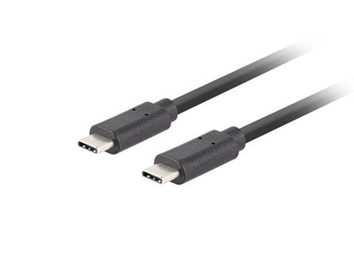 Kabel USB Lanberg USB-C(M) - USB-C(M) 3.2 Gen 2 10Gb/s PD100W 0,5m czarny