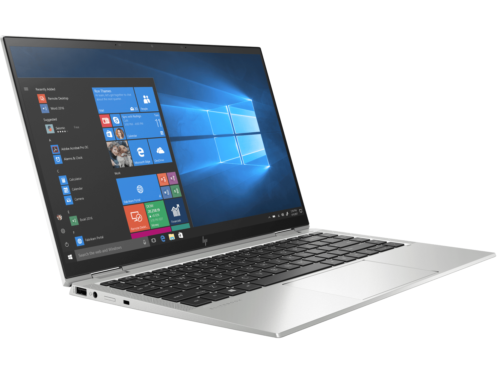 HP EliteBook X360 1040 G7 2w1 Core i5 10310U 1,7 GHz / 16 GB / 240 SSD / 14'' FullHD dotyk / Win 11 Pro / Klasa A-