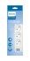 Listwa zasilająca antyprzepięciowa Philips SPN3032WA/60 / 2 m / 3 gniazda / biała