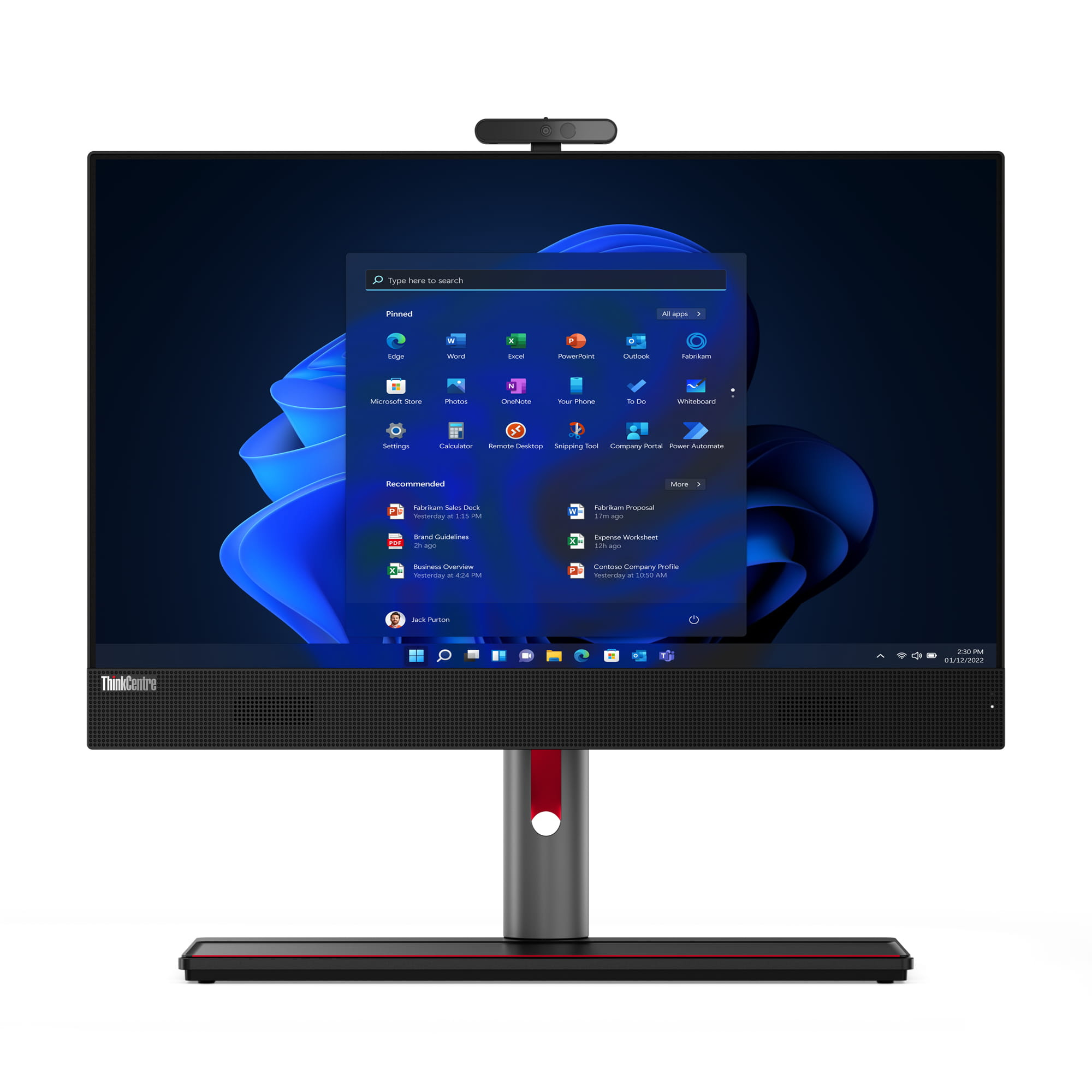 Lenovo ThinkCentre M90a Gen 3 AIO Core i5 12500 (12-gen.) / 16 GB / 480 SSD / 24’’ FullHD / Win 11 Pro / Klasa A-