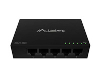 Switch 5-portowy Lanberg DSM1-1005 Gigabit | Metalowy 12V