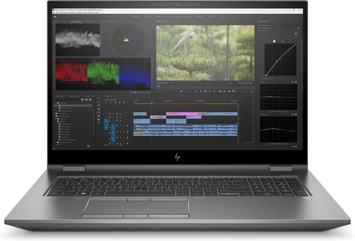 HP ZBook Fury 17 G7 i7 10850H (10-gen.) 2,7 GHz / 16 GB / 240 SSD / 17,3" FullHD / Win 11 Pro + Quadro T1000