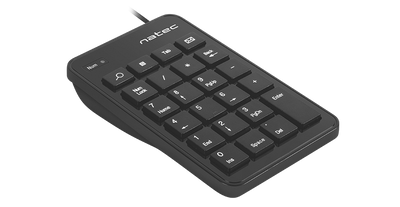 Klawiatura numeryczna Natec Goby / USB / 23 klawisze / Czarna