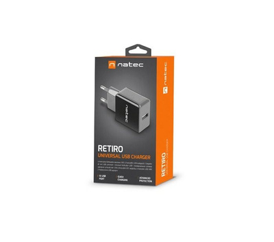 Nowa ładowarka sieciowa NATEC RETIRO 1 x USB / 1.2 A
