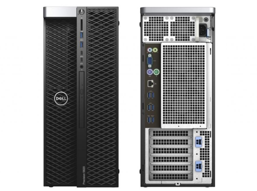 Dell Precision T5820 Tower Xeon W-2102 2,9 GHz / 16 GB / 480 SSD / Win 10 Pro